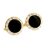 Maxbell Fashion Mens Brass Business Cufflinks Wedding Party Festival Gift  Gold