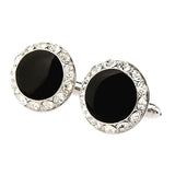 Maxbell Fashion Mens Brass Business Cufflinks Wedding Party Festival Gift  Silver