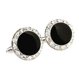 Maxbell Fashion Mens Brass Business Cufflinks Wedding Party Festival Gift  Silver