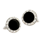 Maxbell Fashion Mens Brass Business Cufflinks Wedding Party Festival Gift  Silver