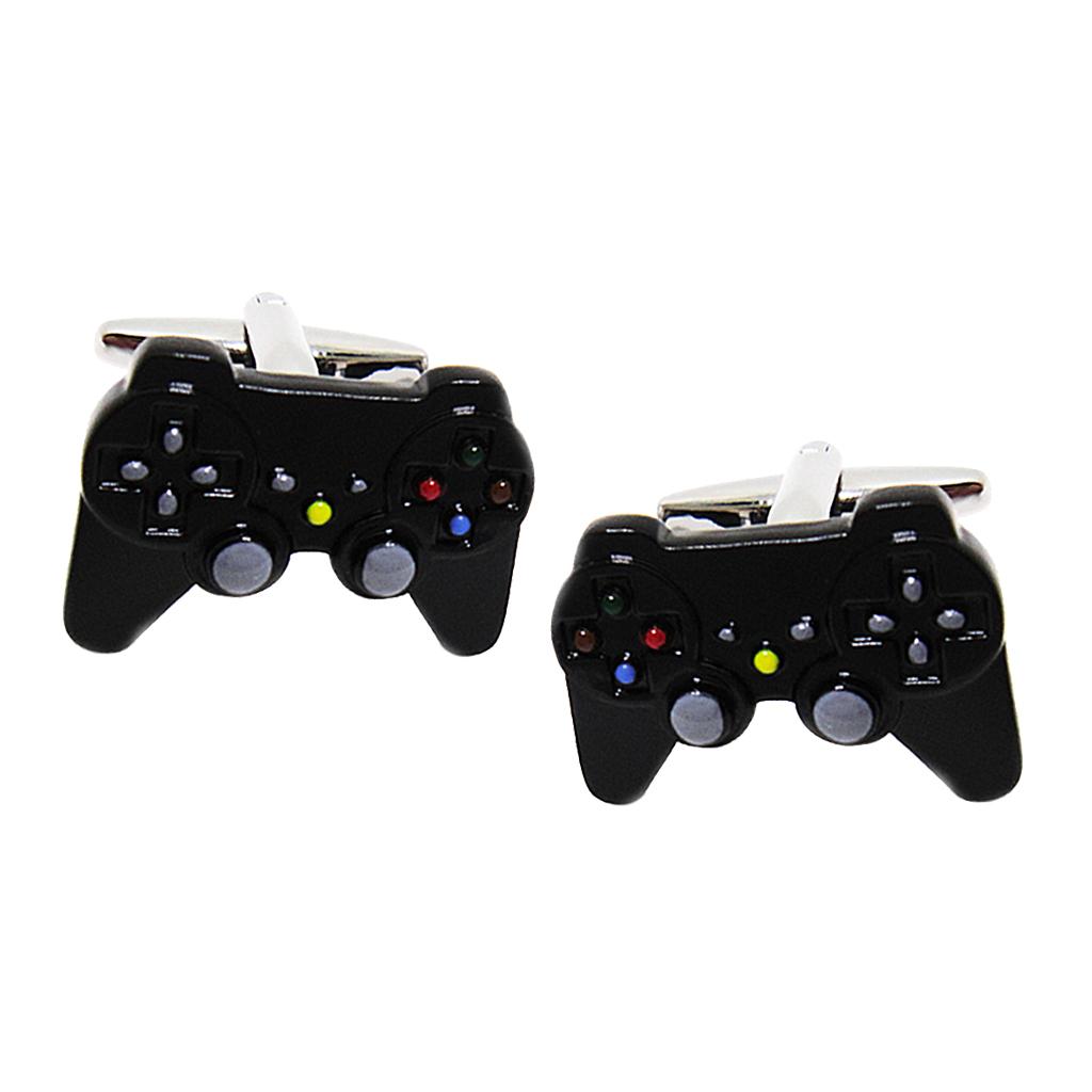 Maxbell Unique Men Multicolor Hand Shank Cufflinks Business Shirt Cufflinks  Black