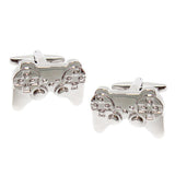 Maxbell Unique Men Multicolor Hand Shank Cufflinks Business Shirt Cufflinks  Silver