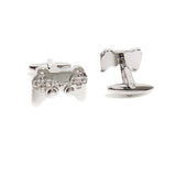 Maxbell Unique Men Multicolor Hand Shank Cufflinks Business Shirt Cufflinks  Silver