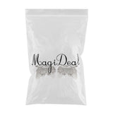 Maxbell Unique Men Multicolor Hand Shank Cufflinks Business Shirt Cufflinks  Silver