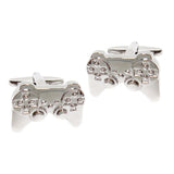 Maxbell Unique Men Multicolor Hand Shank Cufflinks Business Shirt Cufflinks  Silver