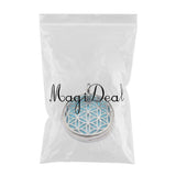 Maxbell Charming Women Crystal Flower Pendant Wedding Party Accessory Blue 2