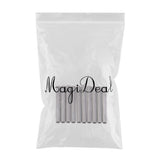 Maxbell 10 Pieces Silver Stainless Steel Tubes Watch Band Strap Tube Accessory 22mm