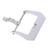 Maxbell Stainless Steel Screw-in Buckle Watch Band Strap Polished Silver Clasp 20mm