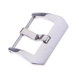 Maxbell Stainless Steel Screw-in Buckle Watch Band Strap Polished Silver Clasp 22mm