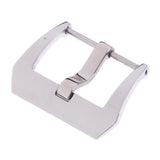 Maxbell Stainless Steel Screw-in Buckle Watch Band Strap Polished Silver Clasp 22mm
