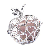 Max Fruit Apple Shape Bead Cage Locket Pendant DIY Necklace Bracelet Red 2