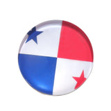 Maxbell Round Buttons 32 Teams National Flag Football Fans Brooch Panama