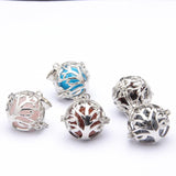 Maxbell Tree of Life Copper Beads Cage Locket Pendant for Necklace Bracelet Alabastro