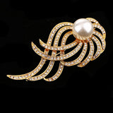 Maxbell Pearl Brooch Pin Women Girl Fashion Jewelry Clothes Accessory