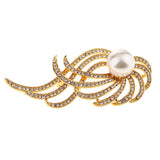 Maxbell Pearl Brooch Pin Women Girl Fashion Jewelry Clothes Accessory