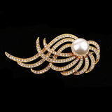 Maxbell Pearl Brooch Pin Women Girl Fashion Jewelry Clothes Accessory