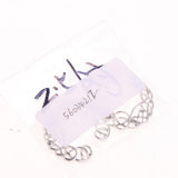 Maxbell 1 Pair Hollow Stainless Steel Floral Round Circle Clip On Mamilo Ring