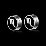 Maxbell Constellation Earrings Clips Stainless Steel Punk Magnet Ear Studs Scorpio
