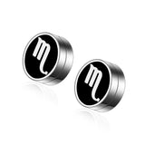 Maxbell Constellation Earrings Clips Stainless Steel Punk Magnet Ear Studs Scorpio