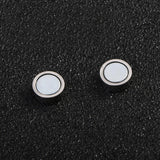 Maxbell Constellation Earrings Clips Stainless Steel Punk Magnet Ear Studs Libra