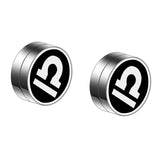 Maxbell Constellation Earrings Clips Stainless Steel Punk Magnet Ear Studs Libra