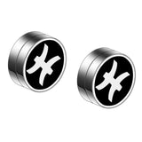 Maxbell Constellation Earrings Clips Stainless Steel Punk Magnet Ear Studs Pisces