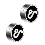 Maxbell Constellation Earrings Clips Stainless Steel Punk Magnet Ear Studs Leo