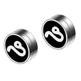 Maxbell Constellation Earrings Clips Stainless Steel Punk Magnet Ear Studs Leo