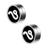 Maxbell Constellation Earrings Clips Stainless Steel Punk Magnet Ear Studs Leo