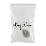 Maxbell 14G Water Drop Belly Button Ring Zircon Copper Navel Ring Gold + Green