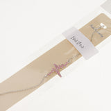 Maxbell Novelty Heartbeat Bracelet Bangle Unisex Bangle Silver Chain Pink Crystal
