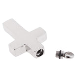 Maxbell Stainless Steel Hollow Cross Cremation Urn Keepsake Pet Pendant Smooth Cross