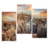 Maxbell 3 Panels City Painting Wall Art Picture Print on Canvas for Home Decoration