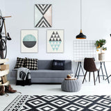 Maxbell 3pcs Nordic Style Modern Abstract Geometric Decorative Wall Art Painting S