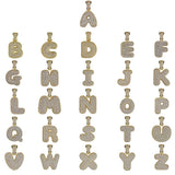 Maxbell Fancy Letter B Pendant Copper Miniature Pendant Hip-hop Pendant  Gold