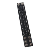 Maxbell Vintage Unisex Wide Belt Wristband Rope Cross Bracelet Charm Bracelets Black