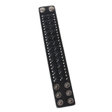 Maxbell Vintage Unisex Wide Belt Wristband Rope Cross Bracelet Charm Bracelets Black