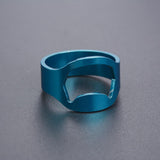 Maxbell Blue Stainless Steel Versatile Beer Bar Restaurant Bottle Opener Ring 22mm
