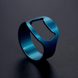 Maxbell Blue Stainless Steel Versatile Beer Bar Restaurant Bottle Opener Ring 22mm