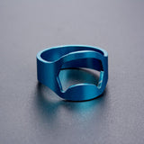 Maxbell Blue Stainless Steel Versatile Beer Bar Restaurant Bottle Opener Ring 22mm