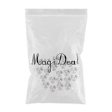 Maxbell 100 Pieces Filigree Leaf Boho Bead Caps DIY Jewelry Finding Craft Silver