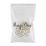 Maxbell 100 Pieces Filigree Flower Cup Shape Bead Caps DIY Jewelry Making Gold