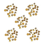 Maxbell 100 Pieces Filigree Flower Cup Shape Bead Caps DIY Jewelry Making Gold