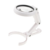 Maxbell Handheld Desk Reading Loupe LED Magnifying Magnifier 5X 11X Magnification