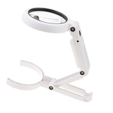 Maxbell Handheld Desk Reading Loupe LED Magnifying Magnifier 5X 11X Magnification