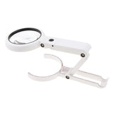 Maxbell Handheld Desk Reading Loupe LED Magnifying Magnifier 5X 11X Magnification