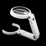 Maxbell Handheld Desk Reading Loupe LED Magnifying Magnifier 5X 11X Magnification