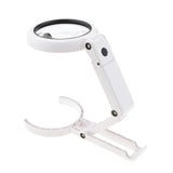 Maxbell Handheld Desk Reading Loupe LED Magnifying Magnifier 5X 11X Magnification