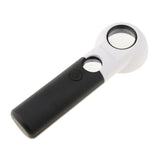 Maxbell Handheld Reading Jewellery Magnifying Magnifier Illuminated LED 16X 30X
