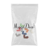 Maxbell 7 Piece Pack Leaning Heart Shape Acetate Acrylic DIY Earring Beads Crafting